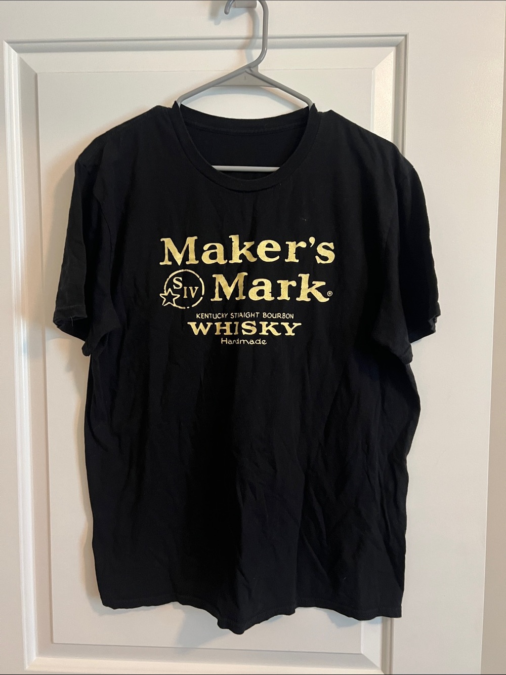 Gildan Black T-Shirt with Cream Maker's Mark Logo